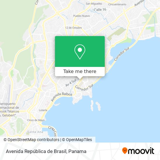 Avenida República de Brasil map