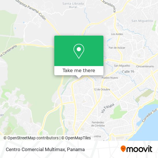 Centro Comercial Multimax map