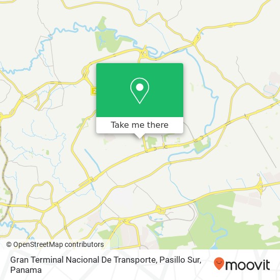 Gran Terminal Nacional De Transporte, Pasillo Sur map