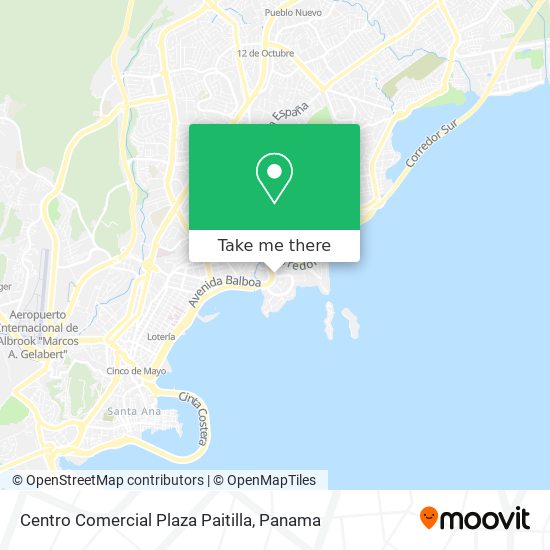 Mapa de Centro Comercial Plaza Paitilla