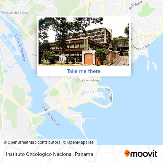 Instituto Oncologico Nacional map