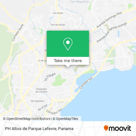 PH Altos de Parque Lefevre map