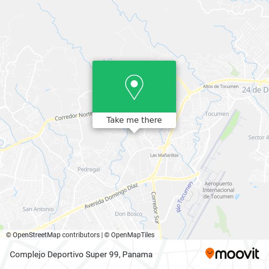 Complejo Deportivo Super 99 map