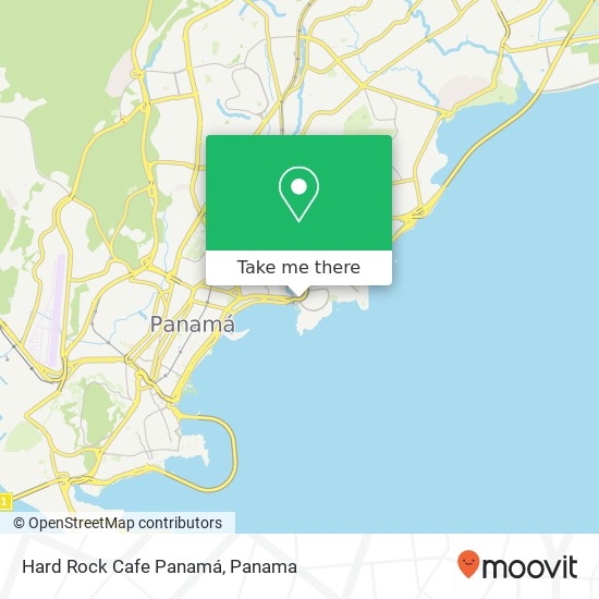 Hard Rock Cafe Panamá map