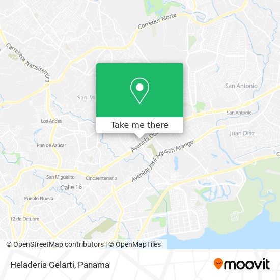 Mapa de Heladeria Gelarti