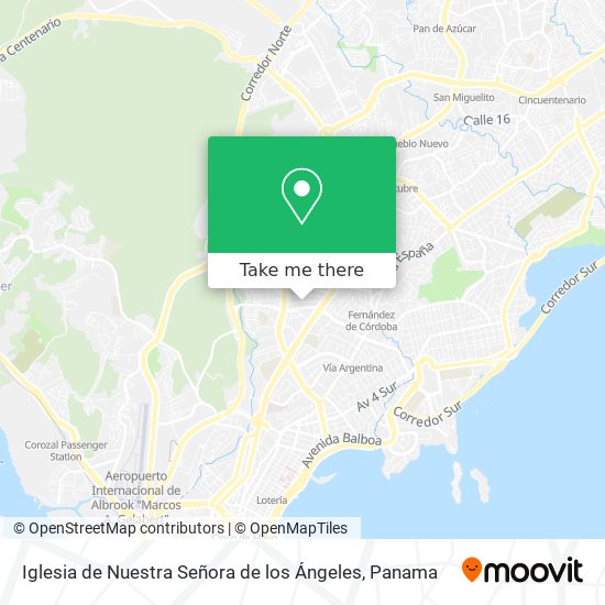Iglesia de Nuestra Señora de los Ángeles map