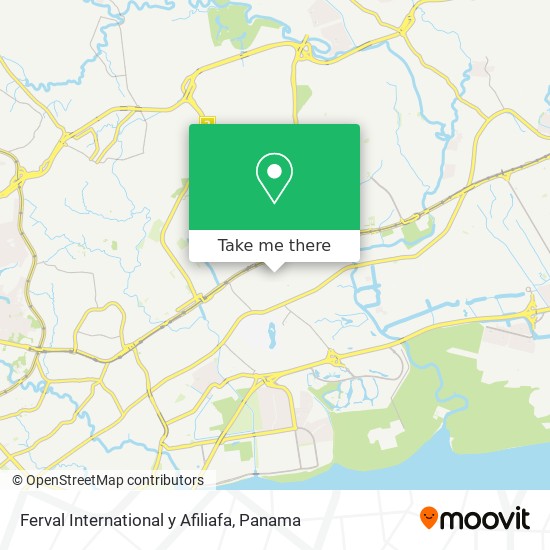 Ferval International y Afiliafa map