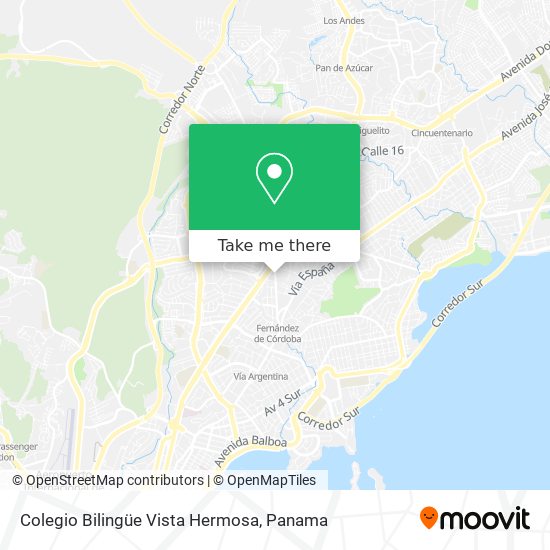 Colegio Bilingüe Vista Hermosa map