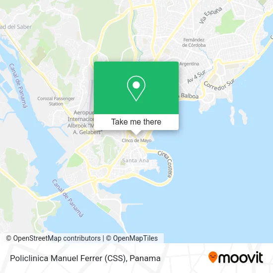 Mapa de Policlinica Manuel Ferrer (CSS)