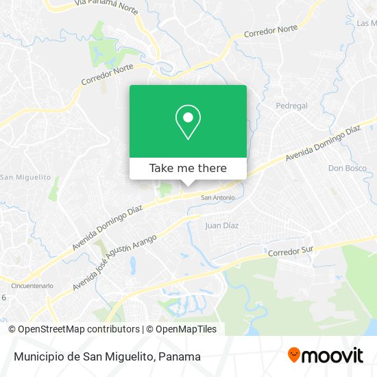 Municipio de San Miguelito map