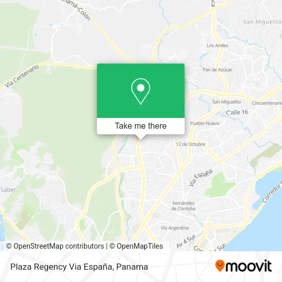 Mapa de Plaza Regency Via España