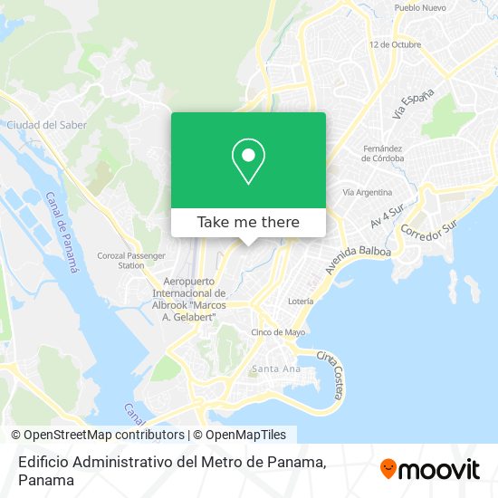 Edificio Administrativo del Metro de Panama map