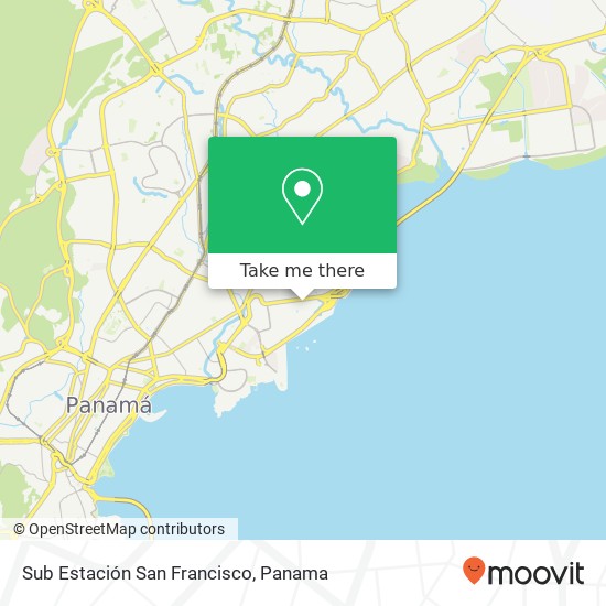 Mapa de Sub Estación San Francisco