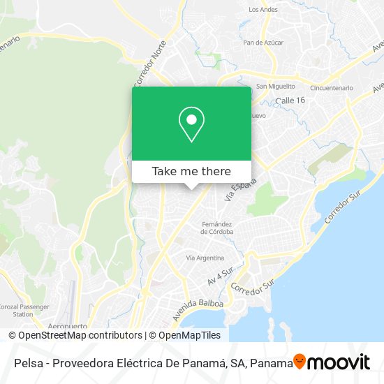 Pelsa - Proveedora Eléctrica De Panamá, SA map