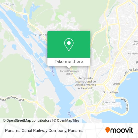 Panama Canal Railway Company map