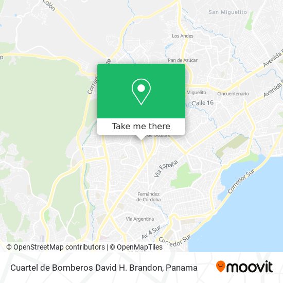 Cuartel de Bomberos David H. Brandon map