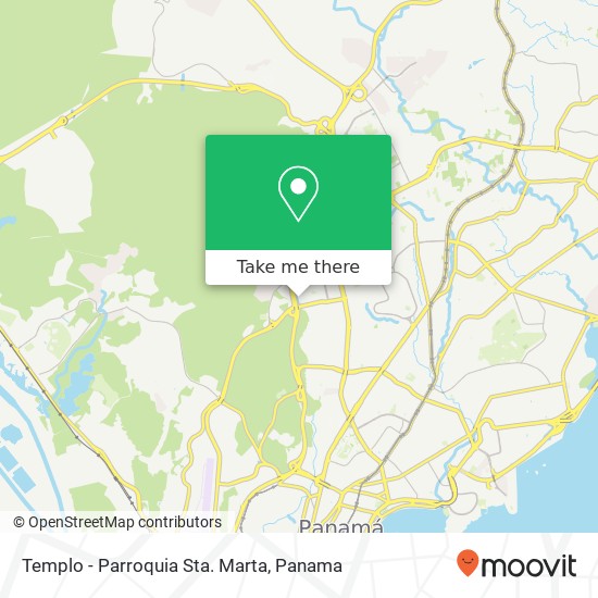 Templo - Parroquia Sta. Marta map