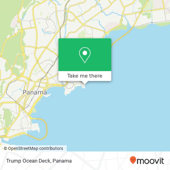 Trump Ocean Deck map
