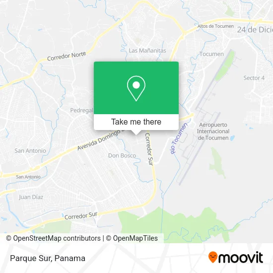 Mapa de Parque Sur