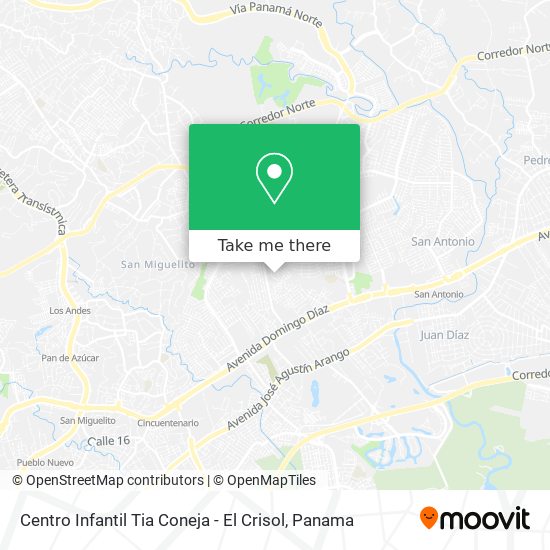 Centro Infantil Tia Coneja - El Crisol map