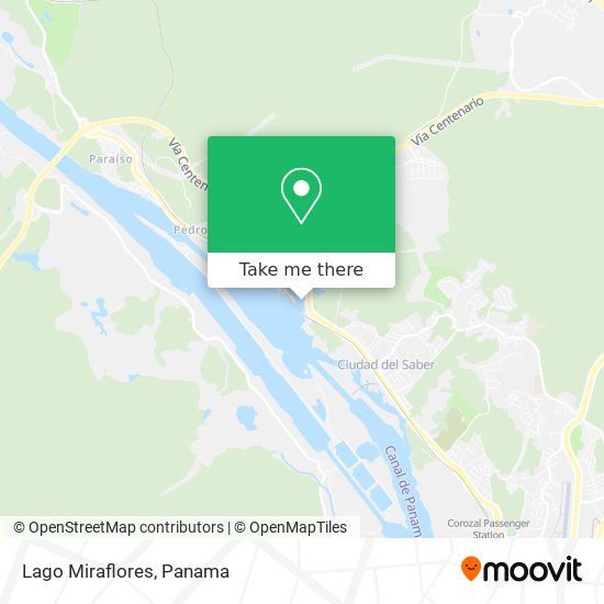 Lago Miraflores map