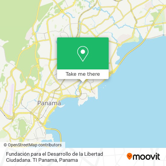 Mapa de Fundación para el Desarrollo de la Libertad Ciudadana. TI Panama