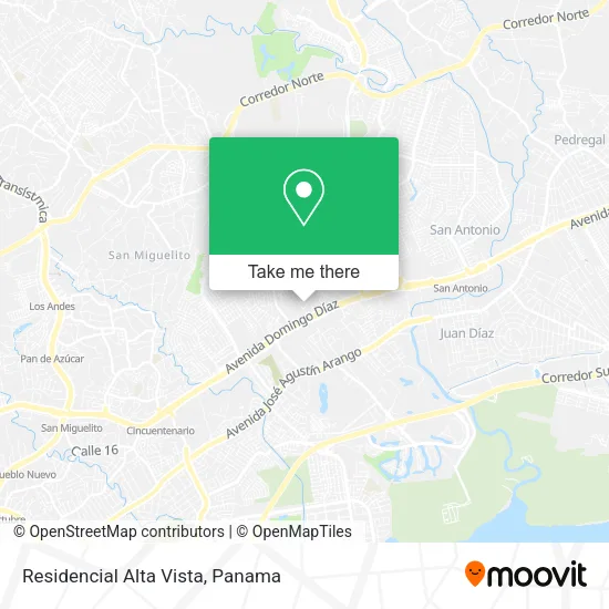 Mapa de Residencial Alta Vista