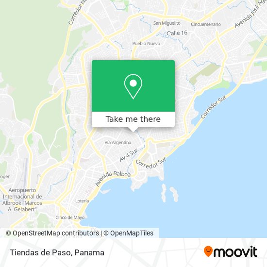 Mapa de Tiendas de Paso