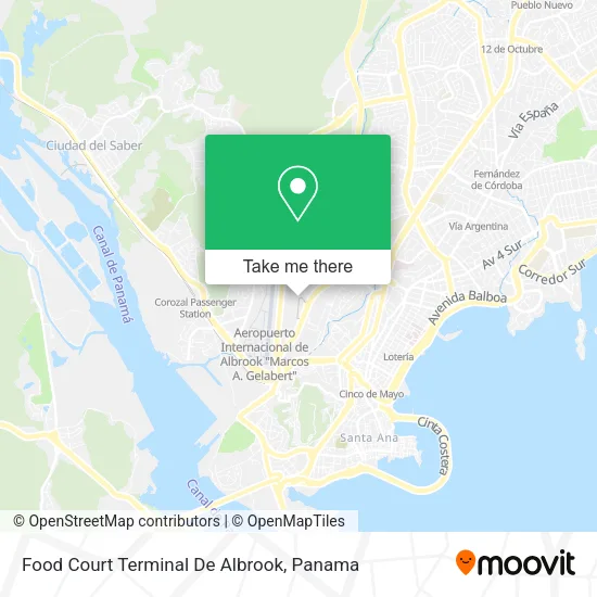 Food Court Terminal De Albrook map