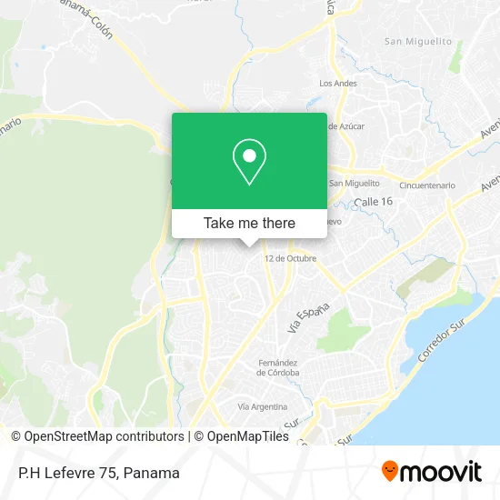 Mapa de P.H Lefevre 75