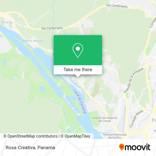Rosa Creativa map
