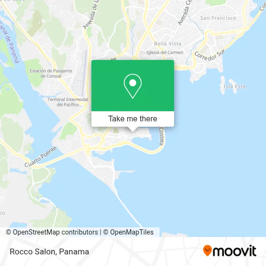 Rocco Salon map