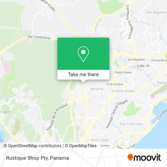Rustique Shop Pty map