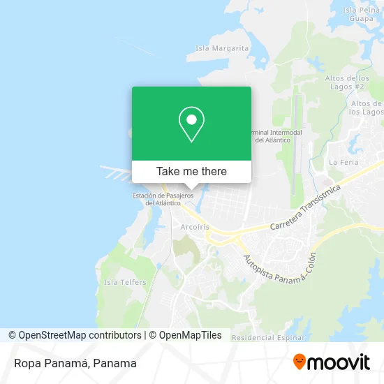 Ropa Panamá map