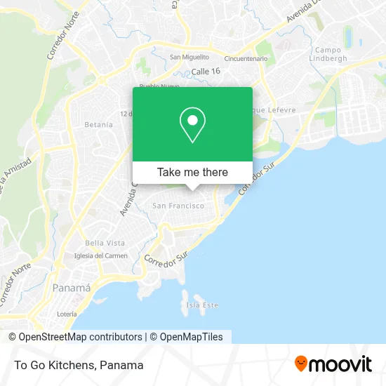 To Go Kitchens map
