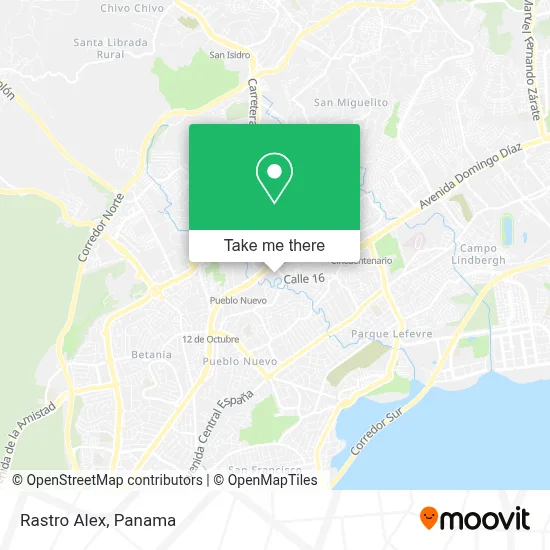 Rastro Alex map