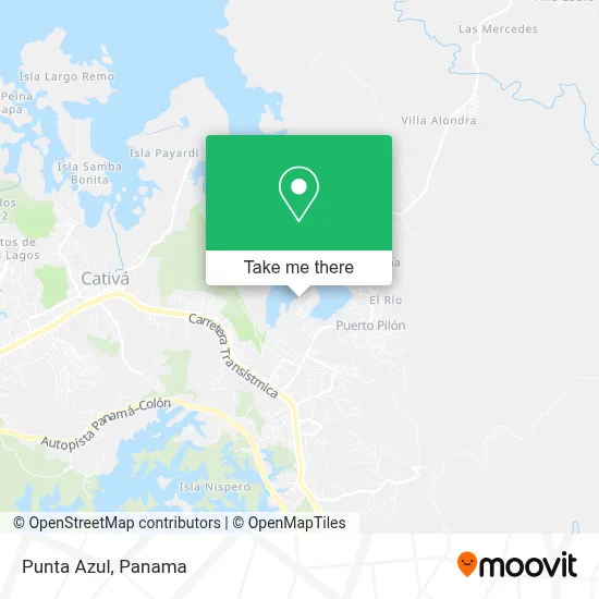 Punta Azul map