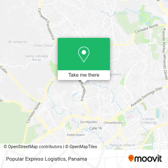 Popular Express Logistics map