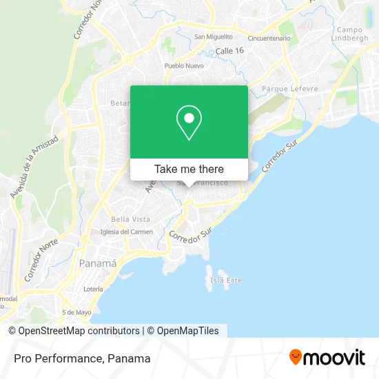 Pro Performance map