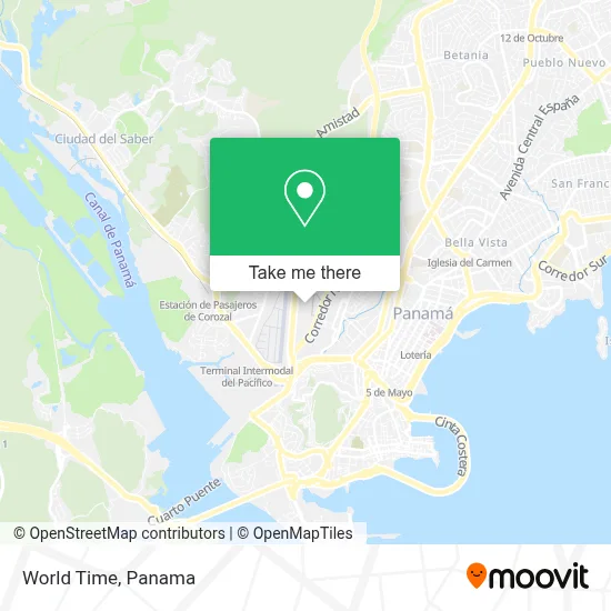World Time map