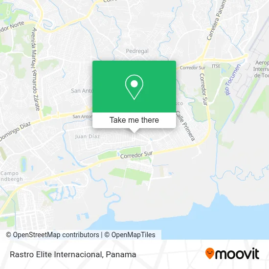 Rastro Elite Internacional map