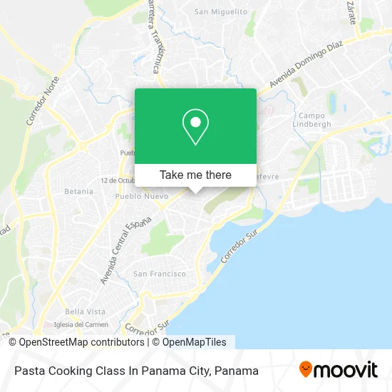Pasta Cooking Class In Panama City map