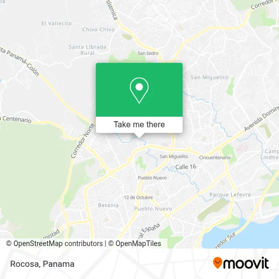 Rocosa map