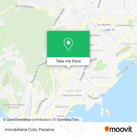 Inmobiliaria Ccbr map