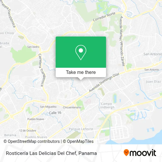 Rosticería Las Delicias Del Chef map