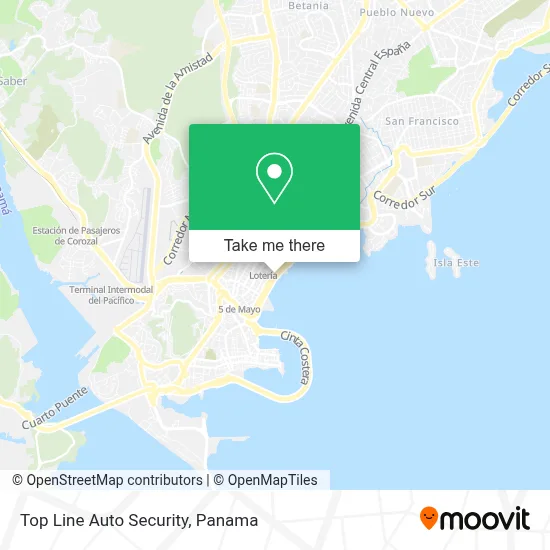Top Line Auto Security map