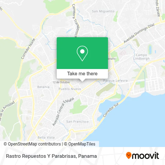 Rastro Repuestos Y Parabrisas map