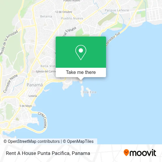 Rent A House Punta Pacifica map