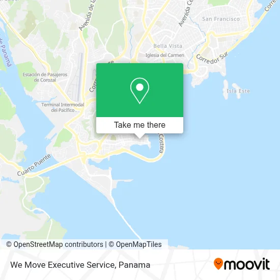 We Move Executive Service map