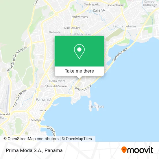 Prima Moda S.A. map